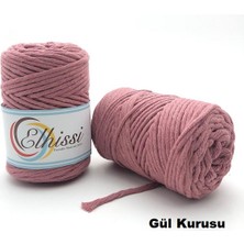 Makrome Büklüm Tarama Ipi (3 MM-250 Gr) Gül Kurusu