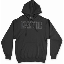 Cix LED Zeppelin Siyah Sweatshirt Hoodie