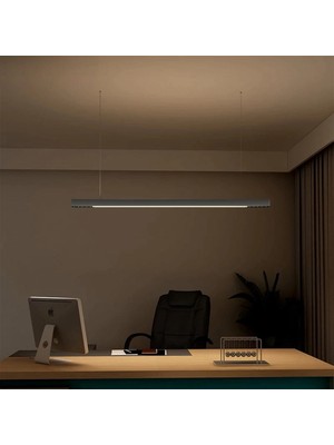 Ledhouse 66 cm Mercekli Linear Modern LED Avize Sıva Üstü Sarkıt Armatür Lineer Aydınlatma (Siyah Kasa - 4000