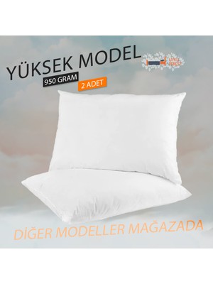 Silikon Dolgulu Yastık - Puffy Soft Yastık - 2 Adet Yastık