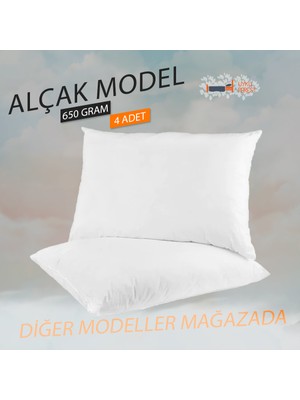 Silikon Dolgulu Yastık - Puffy Soft Yastık - 4 Adet Yastık