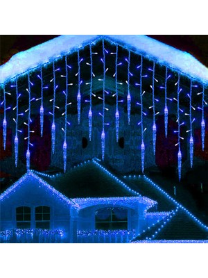 Lucky Power Icicle Işıkları Açık Patio Noel Dekorasyon Işıkları (Yurt Dışından)