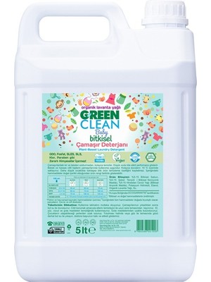 U Green Clean Baby Organik Lavanta Yağlı Bitkisel Çamaşır Deterjanı 5000 ml 35 Yıkama