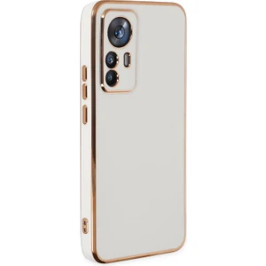 Xiaomi Mi 12T Pro Kılıf Olive Plated Beyaz