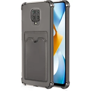Xiaomi Redmi Note 9s Card Slot Shock Kılıf Füme