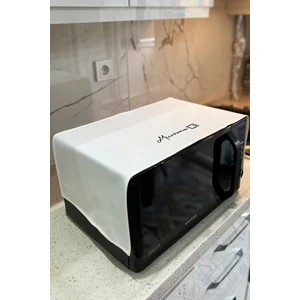 Kırık Beyaz Nakış Işlemeli Mikrodalga Fırın Örtüsü Düzenleyici Kılıf 30X90