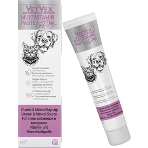 Multivitamin Pasta Malt Kedi ve Köpek Için Vitamin Mineral Kaynağı 100 gr - Vetvex