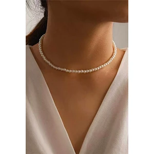Petek Aksesuar Ince Inci Choker Kolye