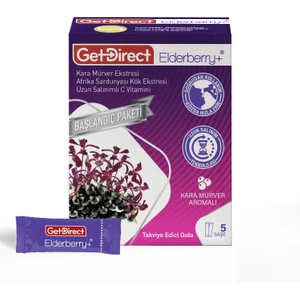 Elderberry+ Karamürver ve Afrika Sardunyası 5 Şase – Uzun Salınımlı C Vitamini, Susuz Kullanım
