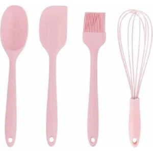 Silikon Açık Pembe 4lü Hazırlık Seti