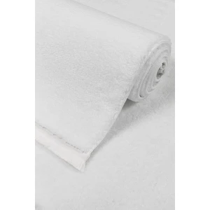 Valery Home Comfort Puffy Peluş Halı Beyaz Düz Saçaklı