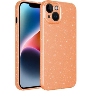 iPhone 13 Kılıf Kamera Korumalı Simli Parıltılı Lüks Silikon