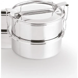 Paslanmaz Çelik 2li Sefer Tası 1 Lt Tek Kişilik Yemek Taşıma Kabı 500ML X2 Isıtılabilir %100 Metal