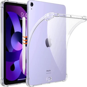Ipad Air 5. Nesil 4. Nesil 10.9 Inç Uyumlu Şeffaf Silikon Kılıf Anti Shock Koruyucu Tablet Kılıfı