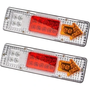 12 V 19 LED Araba Kamyon Römork Kamyon Fren Durdurma Arka Kuyruk Gösterge Lambası Uyarı Işıkları Su Geçirmez (Yurt Dışından)