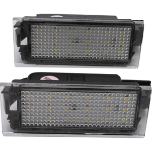 2 Adet Araba LED Numarası Plaka Işık Renault Megane 2 Clio Laguna 2 Megane 3 Twingo Master Vel Satis (Yurt Dışından)