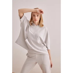 Kadın Pamuklu Yumuşak Dokulu Sweatshirt