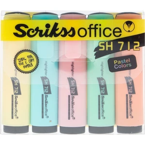 Fosforlu Kalem 5'li Pastel Renkler SH712 5780