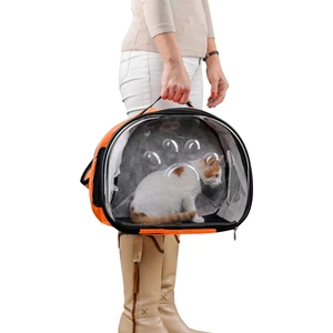 Northern Fashion Elips Kedi Taşıma Çantası El ve Sırt Çantası 6 Hava Kanalı 2 Fileli Cep Kedi Taşıma Çantası Astronot Kedi Taşıma Çantası