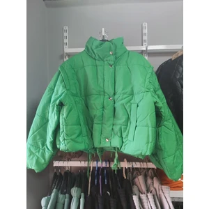 My Model Yeşil Kısa Şişme Mont