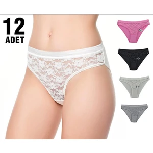 POLKAN Tutku Kadın 12'li Safir Bikini Külot