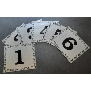 Kapı Numarası 10X12 cm  Metalik Gümüş Gri Üzeri Siyah Baskı Kendinden Yapışkanlı No:1 Den 6’ya