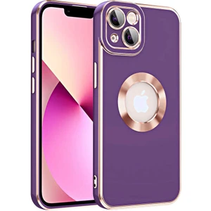 Apple iPhone 14 Plus Kılıf Logo Açık Kristal Kapak