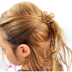 Queen Aksesuar Mickey Mouse Fare Model Gold Metal Küçük Mandal Toka Çocuk Yetişkin Tokası