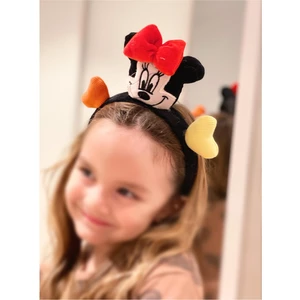 Queen Aksesuar Sevimli Büyük Peluş Pofuduk Kalpli Minnie Mouse Fare Yetişkin Çocuk Tacı Kostüm Taç