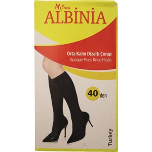 Alcan Avm Albinia 40'den Orta Kalın Diz Altı Çorap
