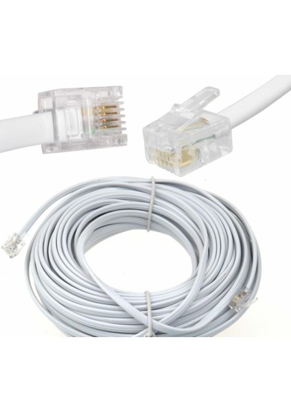 Telefon Kablosu 10 mt 10 Adet