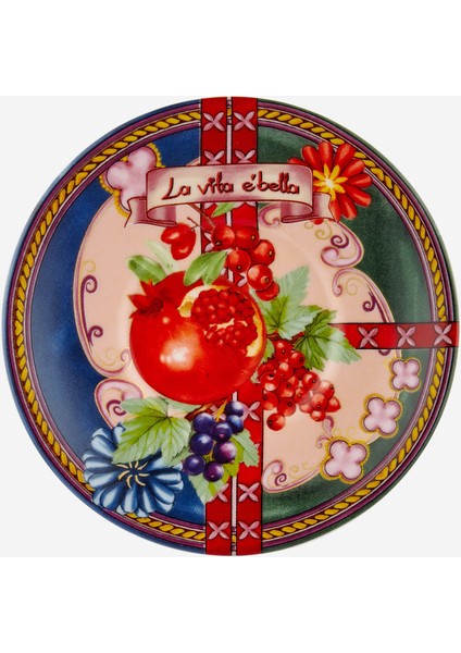 La Vita E Bella Mavi Yeşil Porselen Kahve Fincan Seti 120 ml fırsatları