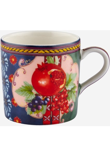 La Vita E Bella Mavi Yeşil Porselen Kahve Fincan Seti 120 ml indirimleri