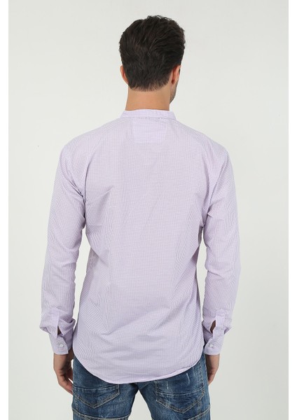 Erkek Ekoseli Hakim Yaka Uzun Kollu Gömlek Sg-U 21Y-4300597-2 fırsatları