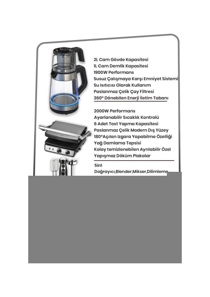 Premium Inox Elektrikli Mutfak Çeyiz Seti 4 Lü Evlilik Paketi fırsatları