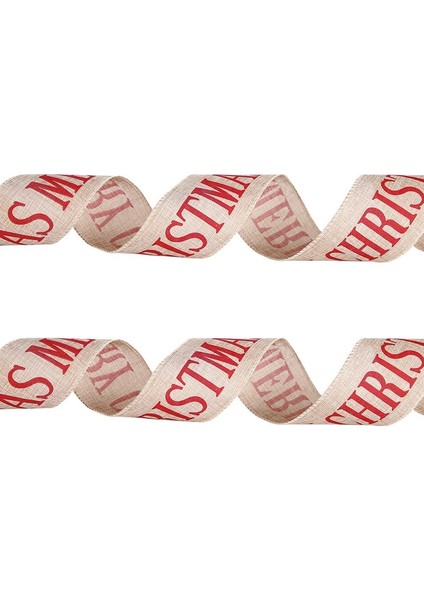3 Pcs Noel Mektupları Diy Taklit Keten Rulo Dekorasyon Hediye Malzemesi Paketi (2m Noel) (Yurt Dışından)