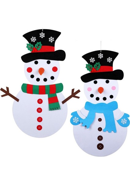 El Yapımı Hissedilen Noel Ağacı Dekorasyon Çocukları Dıy Noel Dekorasyonları, Stil: Giydirme 1 (Yurt Dışından)