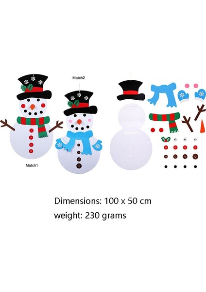 El Yapımı Hissedilen Noel Ağacı Dekorasyon Çocukları Dıy Noel Dekorasyonları, Stil: Giydirme 1 (Yurt Dışından) fırsatları
