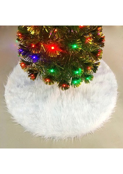 Noel Ağacı Peluş Etek Beyaz Yuvarlak Süs Dekorasyonu, Çap: 122CM (Yurt Dışından) fiyatları