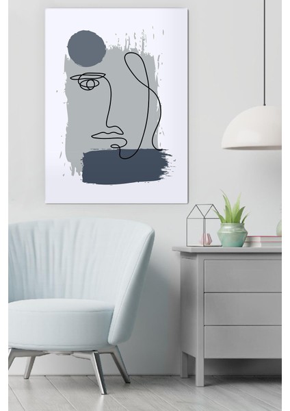 Kanvas Draw Face Deseni Tablo 0332