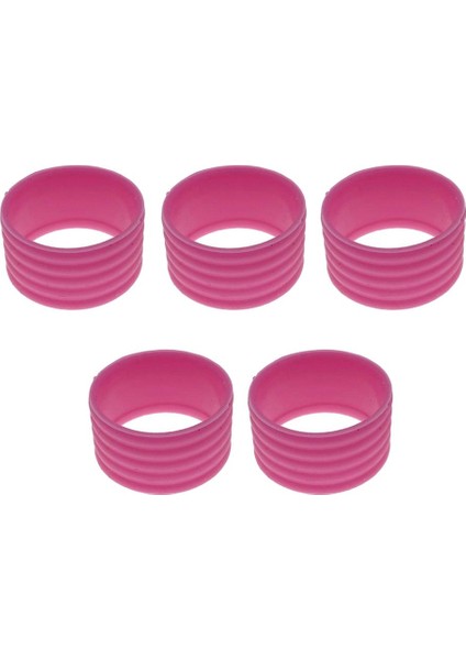 5 Adet Esnek Raket Badminton Silikon Sap Pembe (Yurt Dışından)