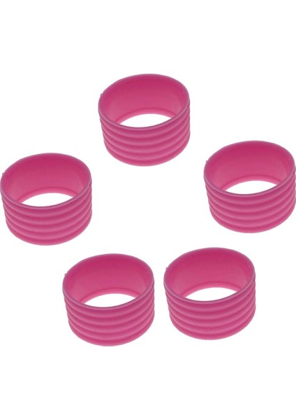 5 Adet Esnek Raket Badminton Silikon Sap Pembe (Yurt Dışından)