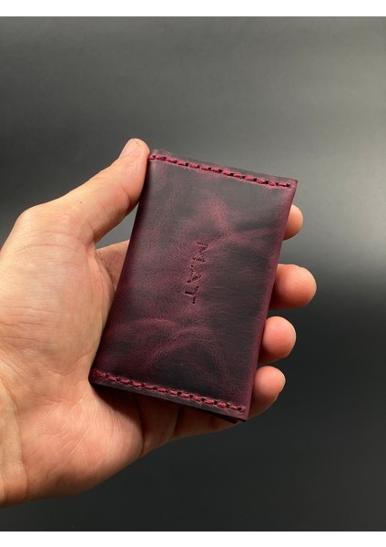 Kartlık Efektli Hakiki Deri El Yapımı Minimal Tasarım Kartlık fiyatları