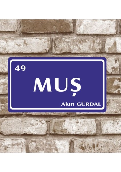 Metal Plaka Muş 49 Retro Poster 29 x 15 cm