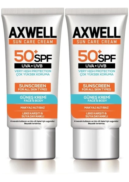 Spf 50+ 2 Li Seti Leke Karşıtı Nemlendirici Yüksek Koruma Güneş