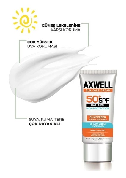 Sun Care Cream Leke Karşıtı Güneş Kremi Çok Yüksek Koruma 50+ Spf 50ML