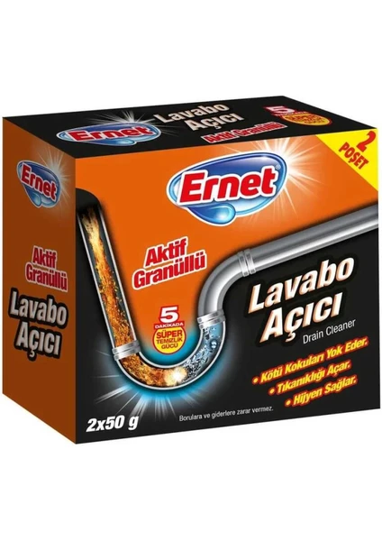 Lavabo Açıcı 2 x 50 gr