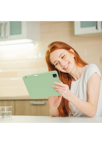 Apple iPad Pro 12.9 6. Nesil 5. Nesil Kılıf Pen Charge Kalem Bölmeli A2378 A2379 A2461 A2462 2022 A2436 A2437 A2764 A2766