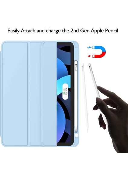 Apple iPad Air 11inç 2024 Air 4/5/6.Nesil 10.9" Kılıf Pen Charge Kalem Bölmeli (10.Nesil Değildir) fiyatları