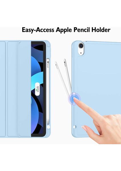 Apple iPad Air 11inç 2024 Air 4/5/6.Nesil 10.9" Kılıf Pen Charge Kalem Bölmeli (10.Nesil Değildir) modelleri